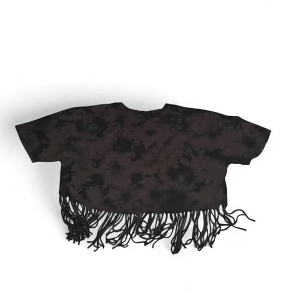 Women’s poison Edgy Black Crop Top with Skull and Snake Design - Picture 3 of 3
